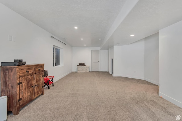 342 W Royal Land Dr, Santaquin, UT 84655 - below grade area featuring light colored carpet and recessed lighting
