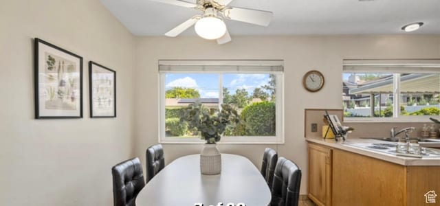 678 W 650 S, Orem, UT 84058 - dining room with healthy amount of natural light and a ceiling fan