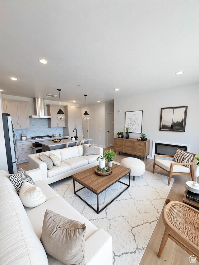 70 E Hwy 153 Unit A4, Beaver, UT 84713 - living area with recessed lighting and light wood-style floors