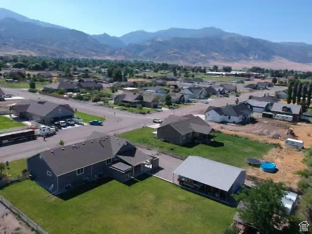 251 N 580 W, Monroe, UT 84754 - aerial view of residential area featuring a mountainous background