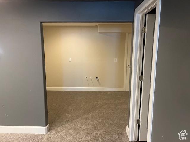5298 W Icehouse Way, West Jordan, UT 84081 - corridor with carpet floors and baseboards