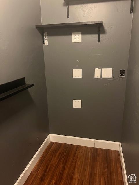 5298 W Icehouse Way, West Jordan, UT 84081 - detailed view of wood finished floors and baseboards