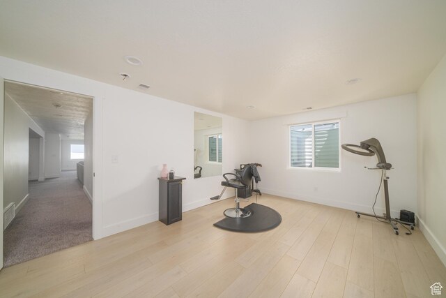 142 N 1100 E, Hyde Park, UT 84318 - exercise room with light wood finished floors and baseboards