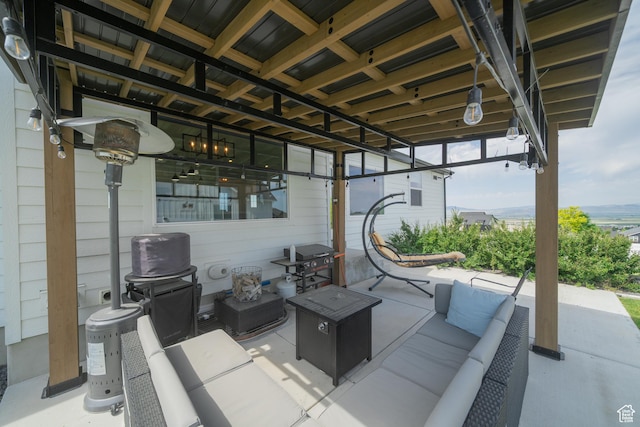 142 N 1100 E, Hyde Park, UT 84318 - view of patio / terrace featuring outdoor lounge area and a grill