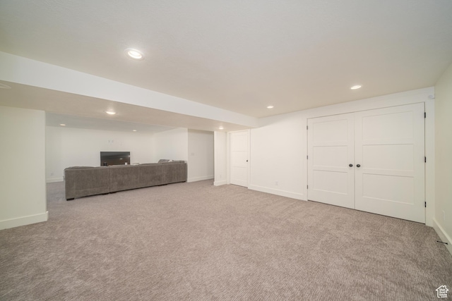 142 N 1100 E, Hyde Park, UT 84318 - finished basement featuring carpet and recessed lighting