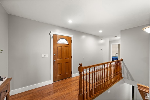 2188 E Country View Ln, Cottonwood Heights, UT 84121 - foyer entrance with wood finished floors and recessed lighting