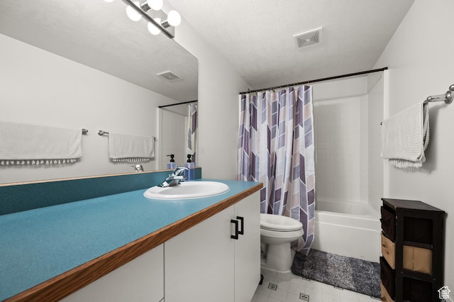 2188 E Country View Ln, Cottonwood Heights, UT 84121 - bathroom with vanity, shower / bathtub combination with curtain, and tile patterned flooring