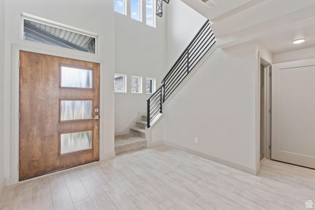 2628 E 40 N Unit 9, Spanish Fork, UT 84660 - entrance foyer with stairway and wood finished floors