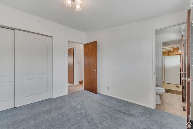109 W 900 S, Bountiful, UT 84010 - unfurnished bedroom featuring a closet, carpet flooring, and ensuite bathroom