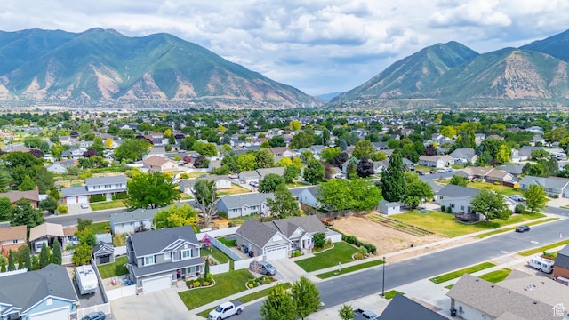 693 S 860 E, Spanish Fork, UT 84660 - aerial perspective of suburban area with a mountain backdrop