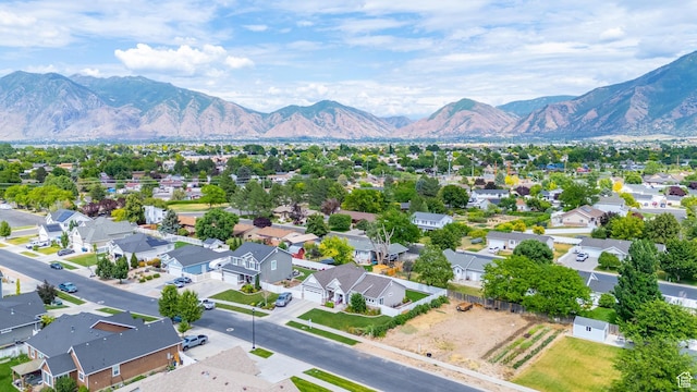 693 S 860 E, Spanish Fork, UT 84660 - aerial view of residential area featuring a mountainous background
