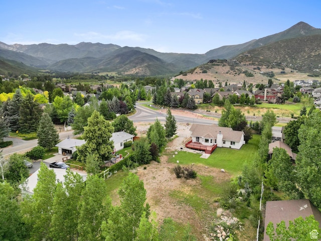 325 W Burgi Ln, Midway, UT 84049 - aerial overview of property's location with nearby suburban area and a mountainous background