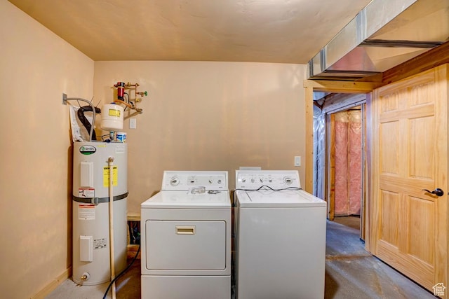 556 N Half Circle Dr, Brian Head, UT 84719 - washroom featuring water heater and separate washer and dryer