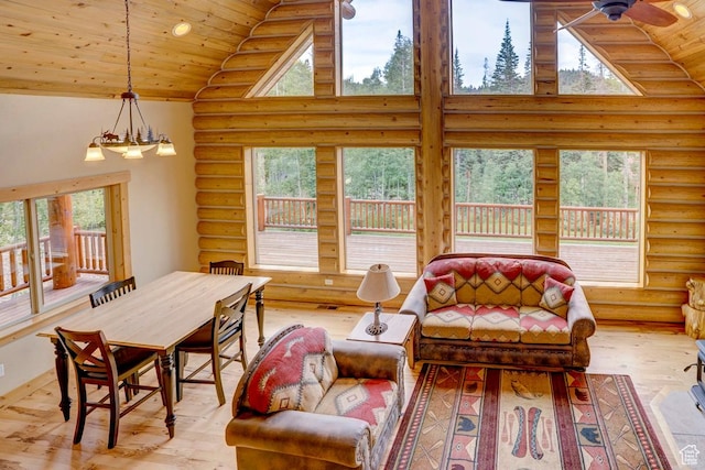556 N Half Circle Dr, Brian Head, UT 84719 - sunroom / solarium with healthy amount of natural light and lofted ceiling
