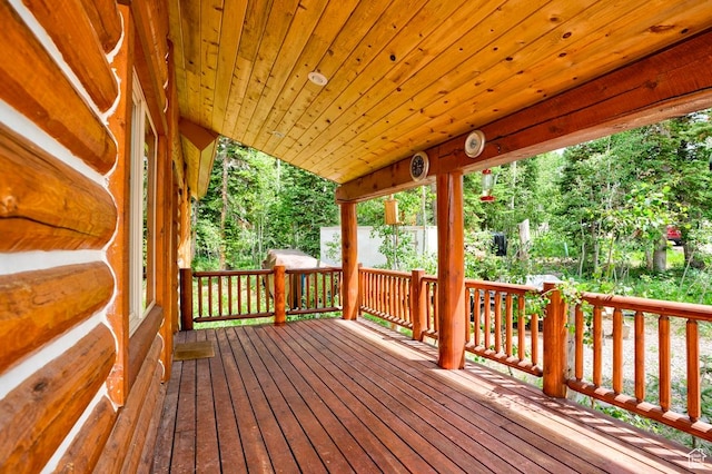 556 N Half Circle Dr, Brian Head, UT 84719 - view of wooden deck
