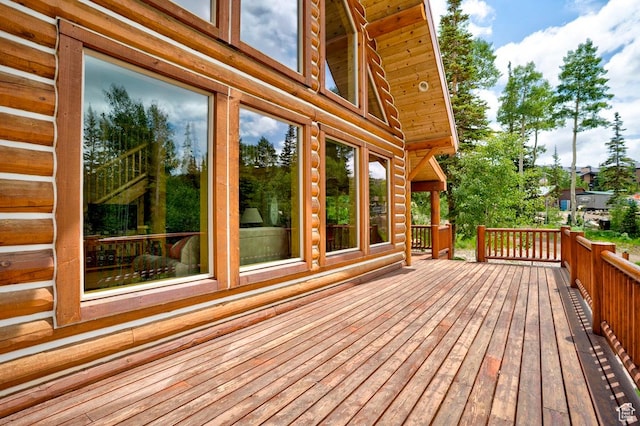 556 N Half Circle Dr, Brian Head, UT 84719 - view of wooden deck