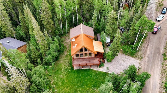 556 N Half Circle Dr, Brian Head, UT 84719 - view from above of property