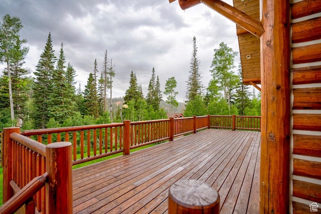 556 N Half Circle Dr, Brian Head, UT 84719 - view of wooden terrace