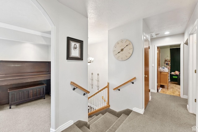 694 E 2350 N, North Ogden, UT 84414 - stairs with carpet flooring and arched walkways