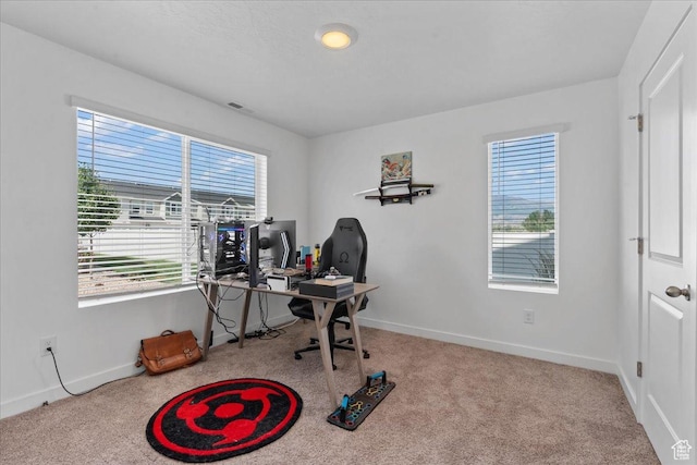 1098 E Vessel Ct, Saratoga Springs, UT 84045 - carpeted home office with healthy amount of natural light