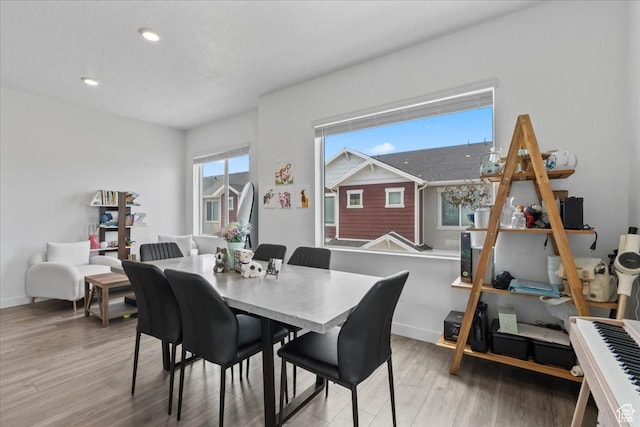 1098 E Vessel Ct, Saratoga Springs, UT 84045 - dining room with wood finished floors and recessed lighting
