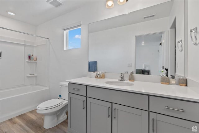 1098 E Vessel Ct, Saratoga Springs, UT 84045 - full bath featuring vanity, wood finished floors, and washtub / shower combination