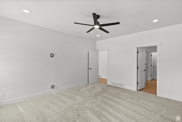 222 E 300 N, Payson, UT 84651 - unfurnished bedroom with carpet, recessed lighting, and a ceiling fan