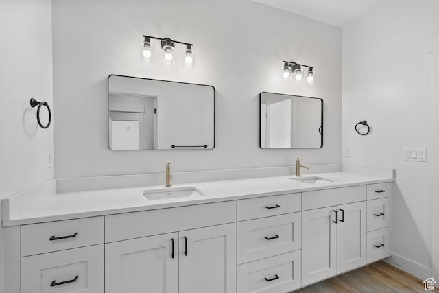 222 E 300 N, Payson, UT 84651 - bathroom with double vanity and wood finished floors