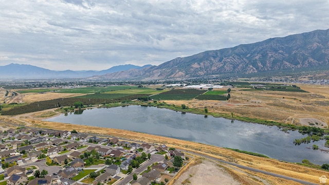 645 Stonebrook Ln, Santaquin, UT 84655 - aerial overview of property's location with a water and mountain view