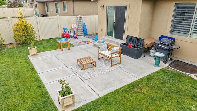 645 Stonebrook Ln, Santaquin, UT 84655 - view of patio featuring grilling area