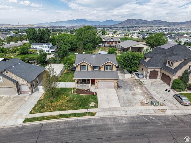 373 N Willow Haven Ave, Lehi, UT 84043 - aerial perspective of suburban area featuring a mountainous background