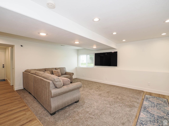 373 N Willow Haven Ave, Lehi, UT 84043 - living room featuring recessed lighting and light wood finished floors