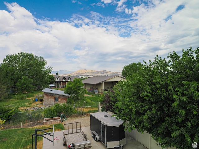 373 N Willow Haven Ave, Lehi, UT 84043 - view of patio with a mountain view
