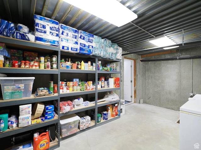 373 N Willow Haven Ave, Lehi, UT 84043 - unfinished basement featuring fridge
