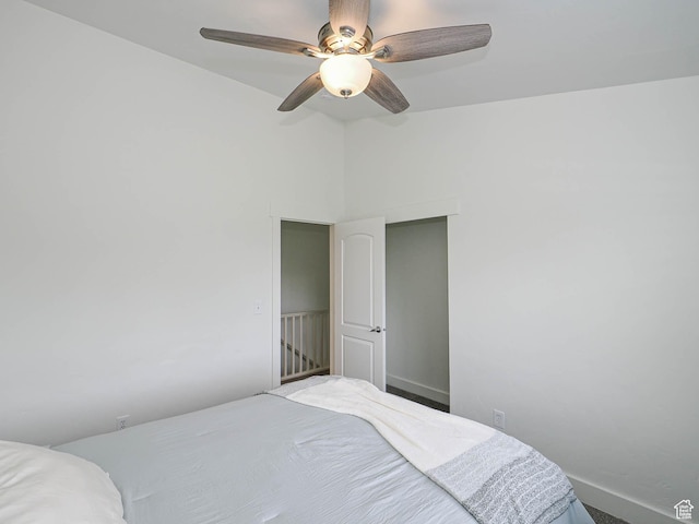 373 N Willow Haven Ave, Lehi, UT 84043 - bedroom with ceiling fan and vaulted ceiling