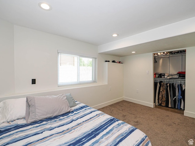 373 N Willow Haven Ave, Lehi, UT 84043 - carpeted bedroom featuring recessed lighting and a closet