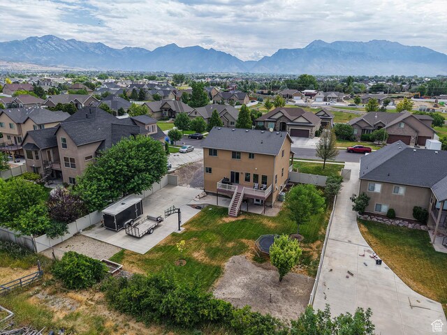 373 N Willow Haven Ave, Lehi, UT 84043 - aerial perspective of suburban area featuring a mountain backdrop