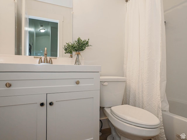 373 N Willow Haven Ave, Lehi, UT 84043 - bathroom with vanity and shower / bath combo with shower curtain