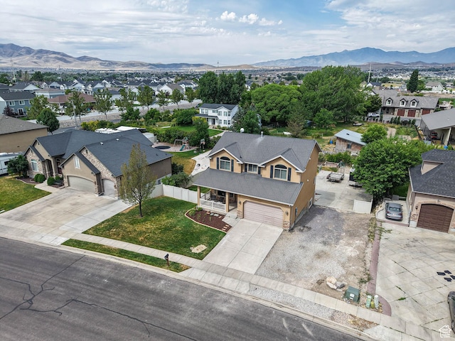 373 N Willow Haven Ave, Lehi, UT 84043 - aerial perspective of suburban area with mountains