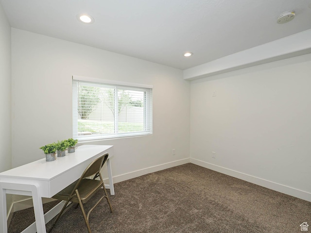 373 N Willow Haven Ave, Lehi, UT 84043 - office area featuring dark carpet and recessed lighting
