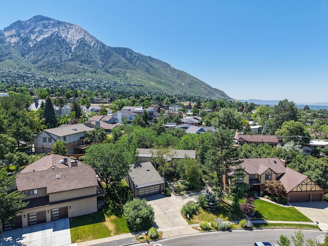 3348 E Splendor Cir, Holladay, UT 84124 - aerial view of residential area with a mountainous background