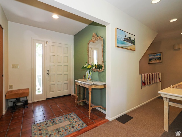 3348 E Splendor Cir, Holladay, UT 84124 - tiled entrance foyer with recessed lighting and baseboards