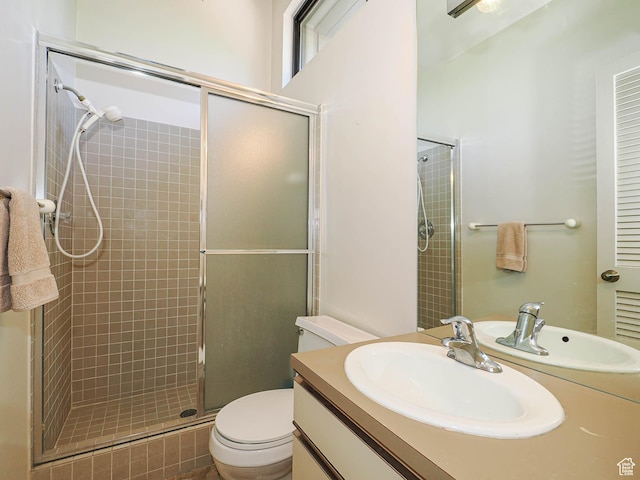 3348 E Splendor Cir, Holladay, UT 84124 - bathroom featuring a stall shower and vanity