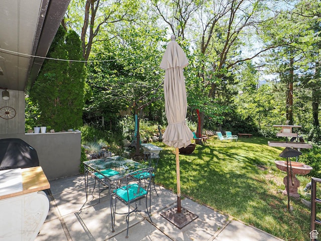 3348 E Splendor Cir, Holladay, UT 84124 - view of patio featuring outdoor dining space