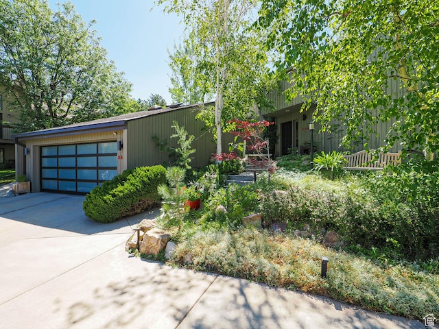 3348 E Splendor Cir, Holladay, UT 84124 - view of front of home with a garage and concrete driveway