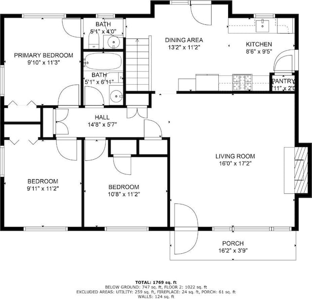 174 W Dawson St, Layton, UT 84041 - view of property floor plan