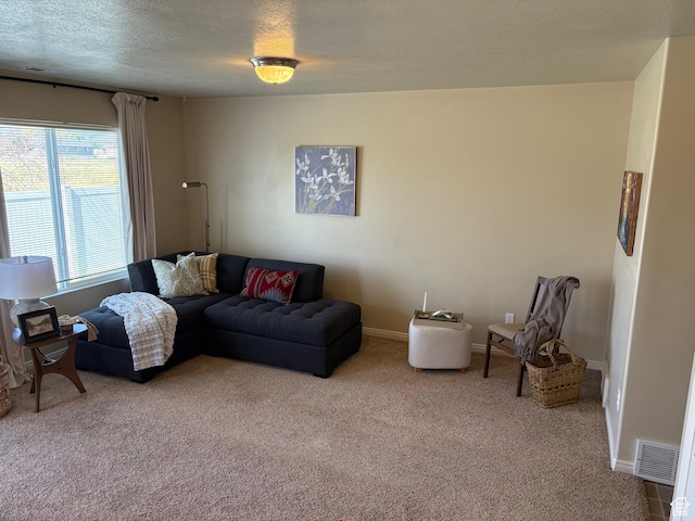 2896 W 3965 S Unit 86, West Haven, UT 84401 - living area featuring carpet flooring and a textured ceiling