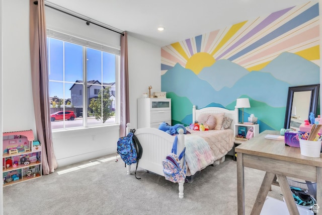 2456 W Maple St, Mapleton, UT 84664 - bedroom with carpet floors and recessed lighting