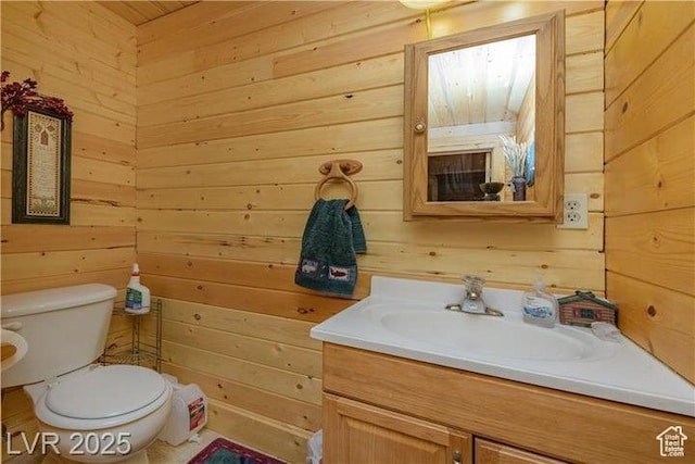 1458 W 6400 S, Parowan, UT 84761 - half bath featuring vanity and wood walls