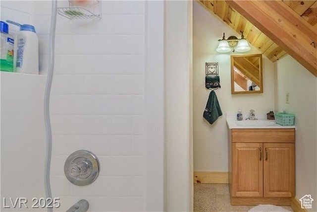 1458 W 6400 S, Parowan, UT 84761 - full bath with vanity and lofted ceiling